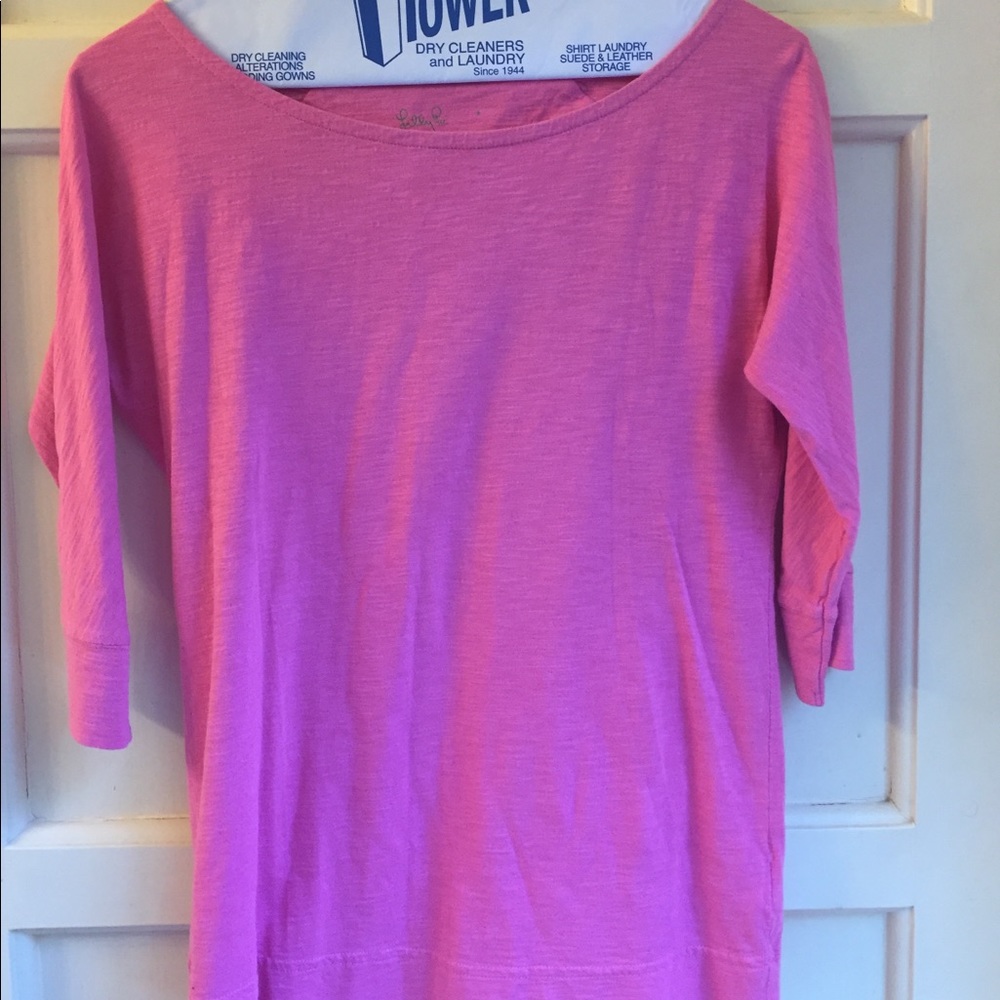 Pink Lilly Pulitzer Quarter Sleeve Shirt